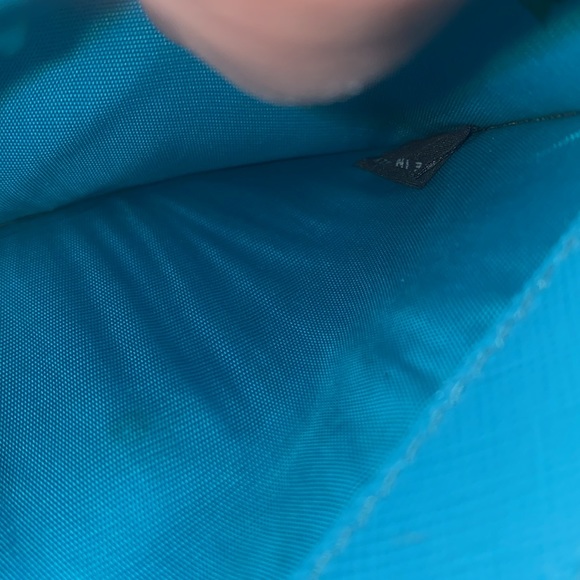 Prada Saffiano Leather Tri-fold Turchese Wallet - Picture 12 of 13